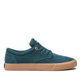 Supra Mens CHINO Evergreen/gum Low Top Shoes | CA-89095